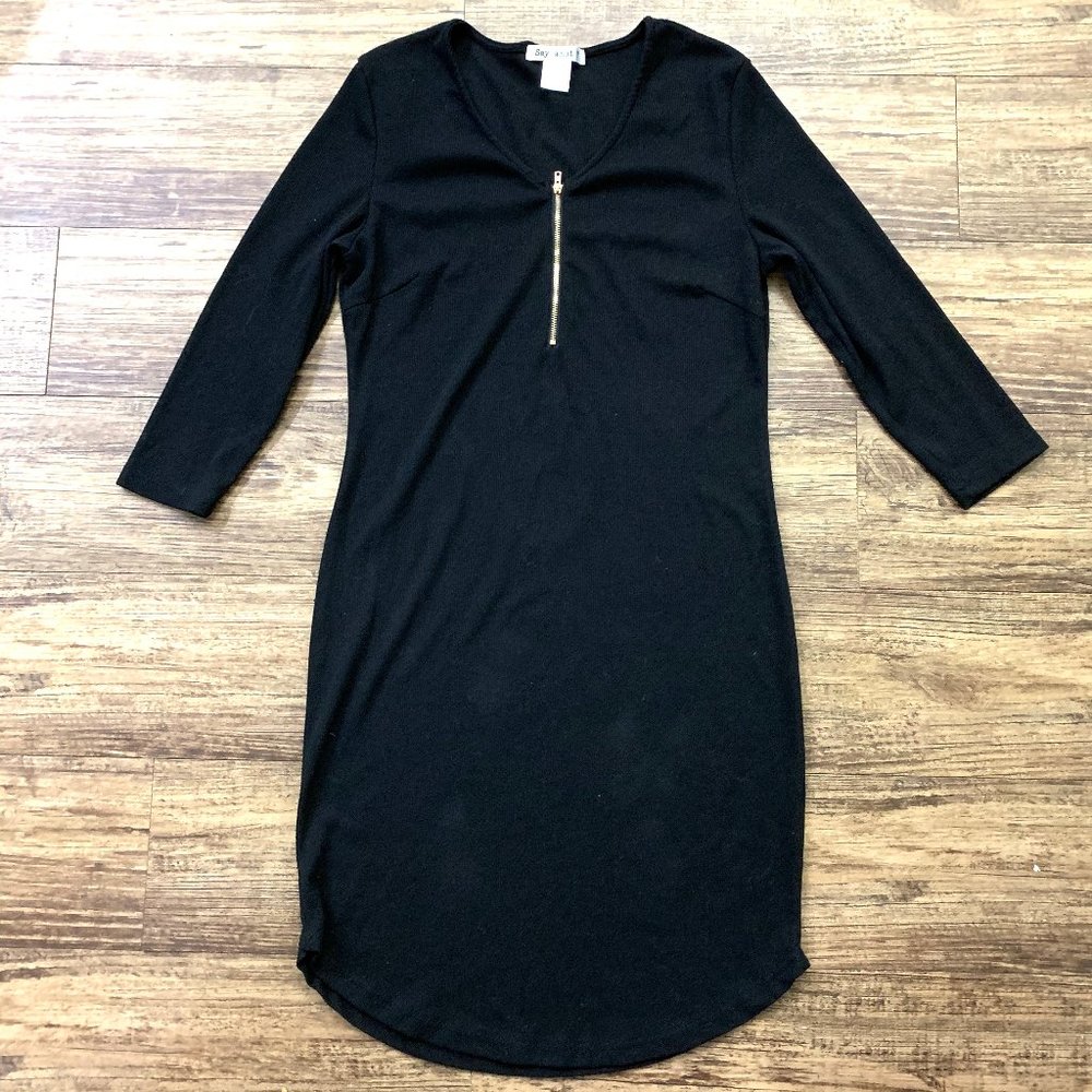 Black long sleeve dress Size XL